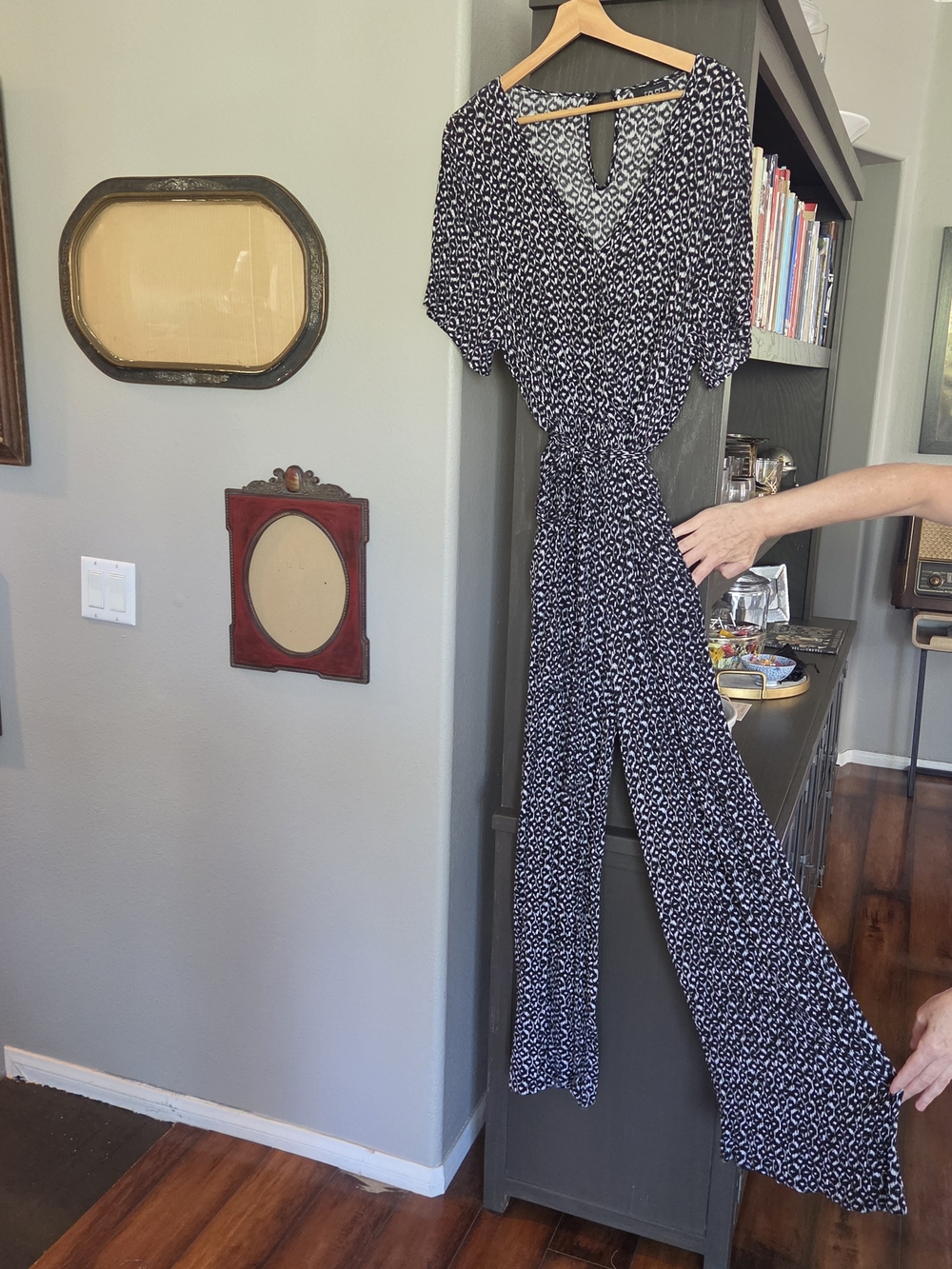 Black & White Printed Jumpsuit